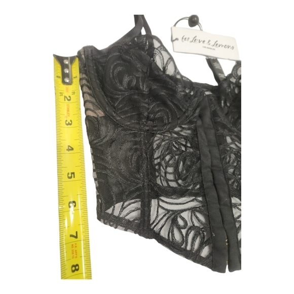 NWT For Love And Lemons After Dark Bustier Top SZ XS - Picture 4 of 14